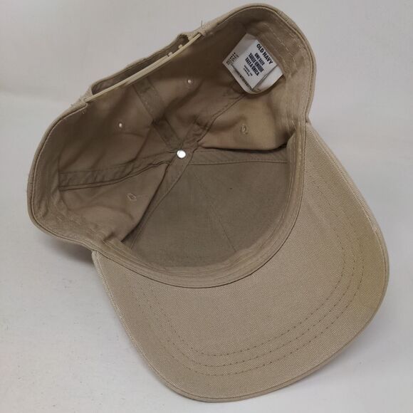 Old Navy Snapback Hat Tan One Size Adjustable Embroidered Outdoor - Picture 7 of 10